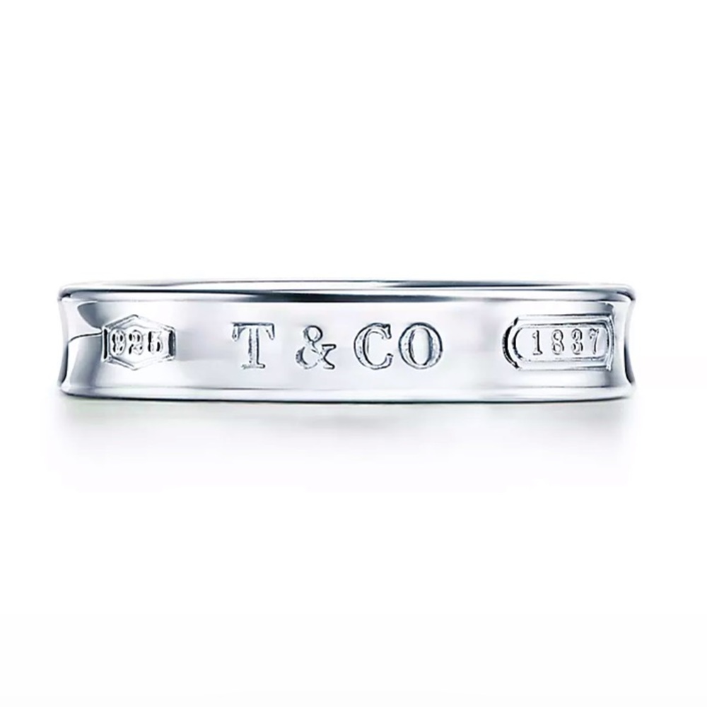 Tiffany & Co. 1837 Silver Narrow Band Ring